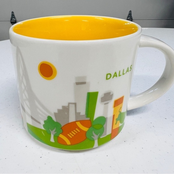 Starbucks Collectible Coffee Mug DALLAS YOU ARE HERE 2013 Series 14 OZ, - Picture 1 of 6